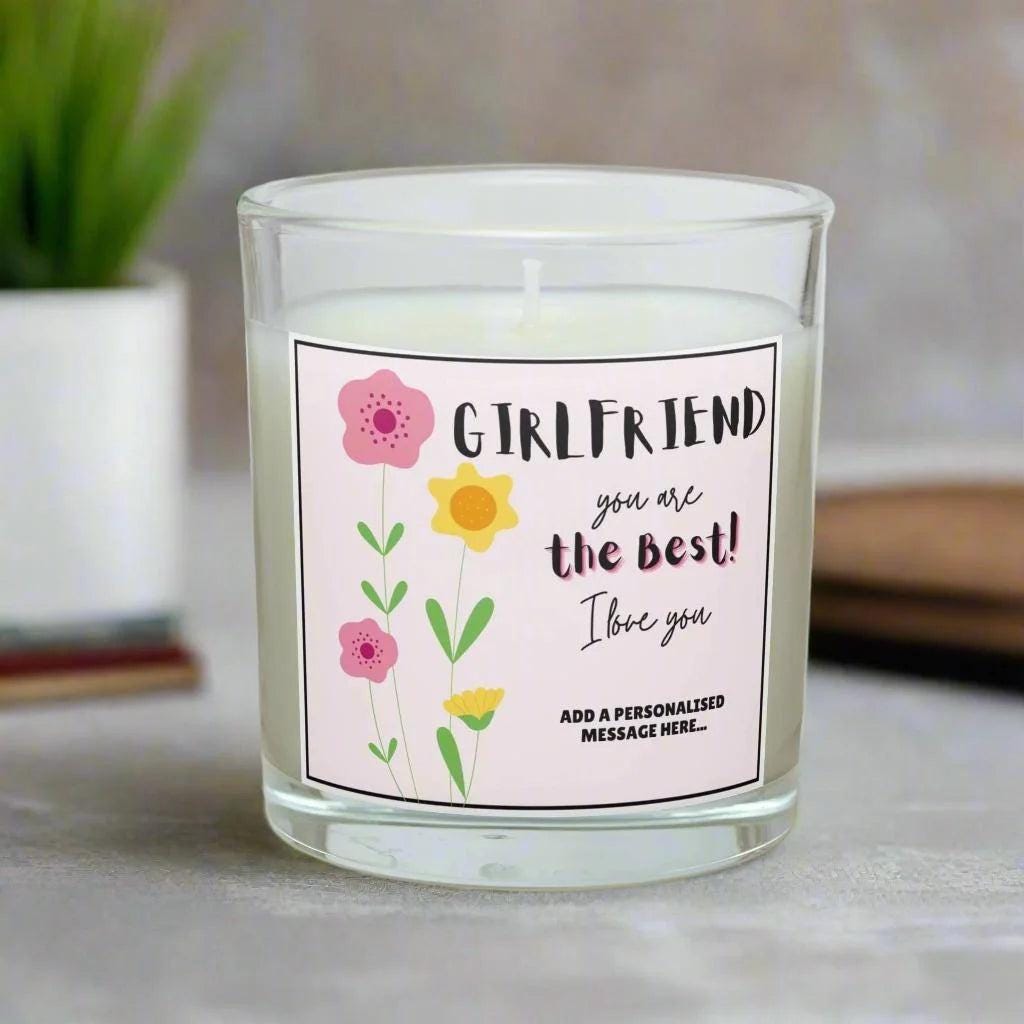 Girlfriend, You are the Best Personalised Candle | Gift for Girlfriend | Girlfriend Birthday | Anniversary | Girlfriend Message | Christmas Etsy