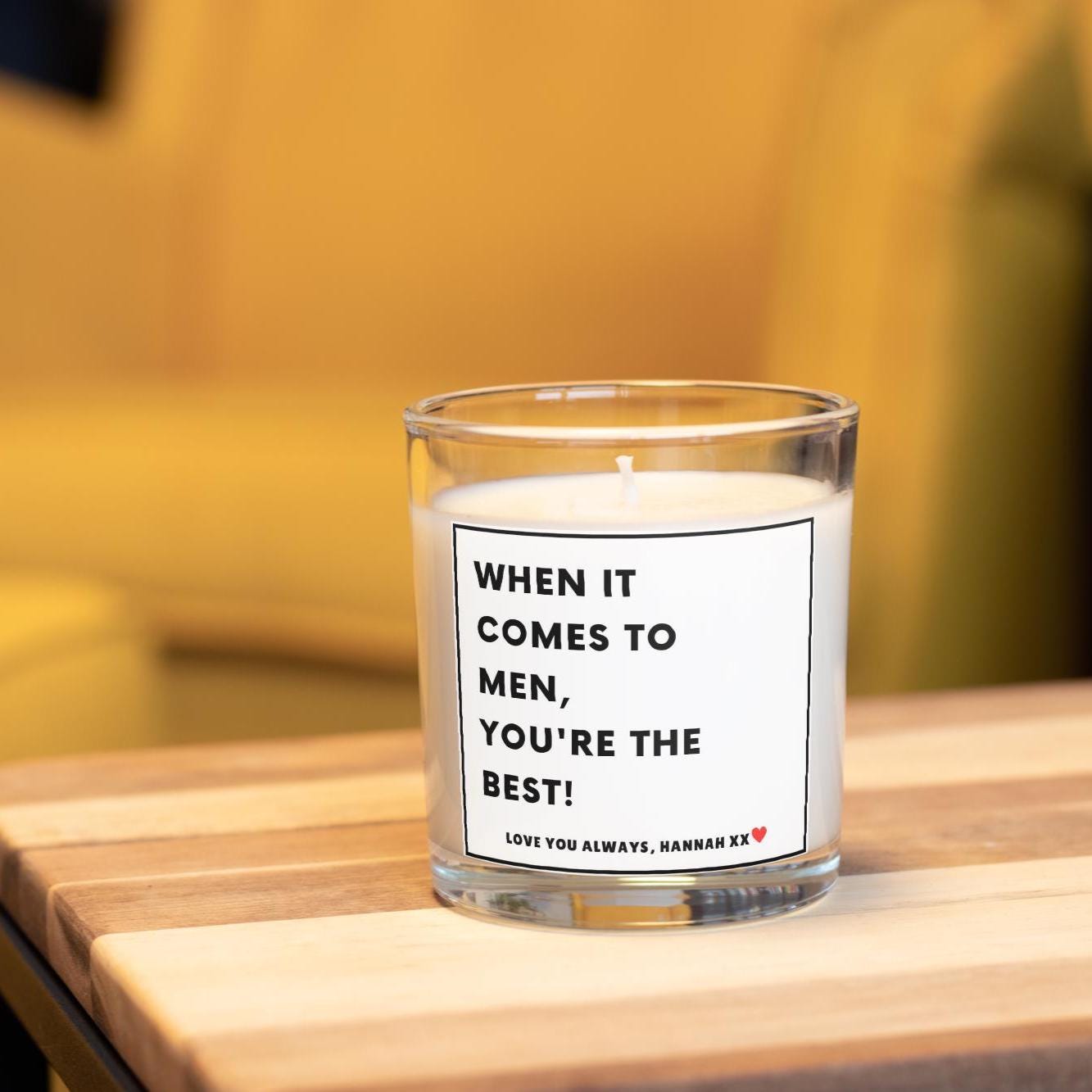 When it Comes to Men, You're the Best Personalised Candle | Funny Gift for Boyfriend | Novelty Gift for Boyfriend | Fun Relationship Candle Etsy