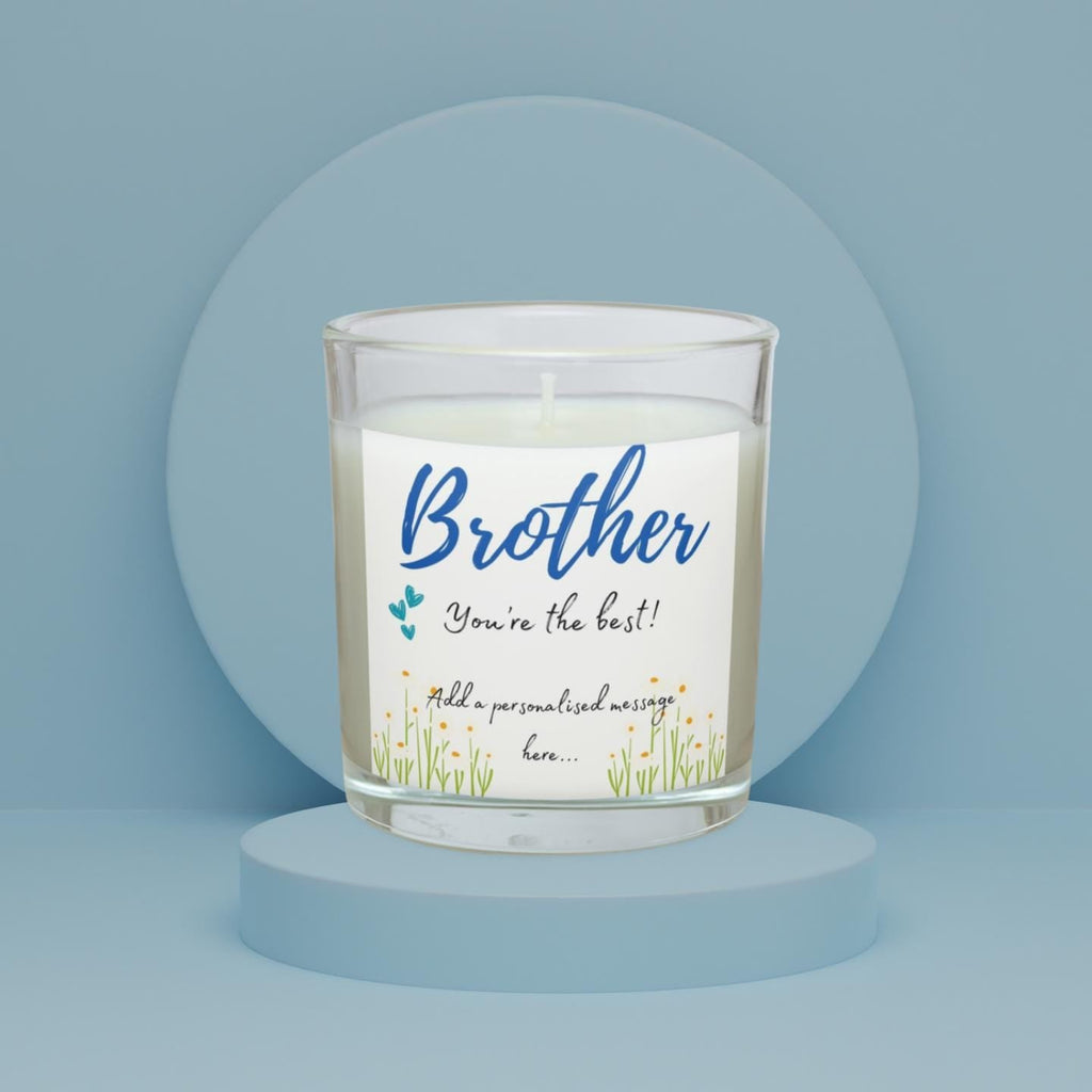 You're The Best Brother Personalised Candle | Best Brother Message Gift | Thoughtful Brother Candle | Brother Message Gift | Best Bro Gift Etsy