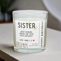 Happy Birthday Sister Personalised Candle | Sister Birthday Gift | Birthday Candle for Sister | Best Gift for Sister Birthday | Custom Gift Etsy