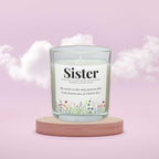 Sister Noun Message Quote Personalised Candle | Sister Noun | Sister Quote Gift | Sister Birthday | Sister Christmas | Sister Definition Etsy