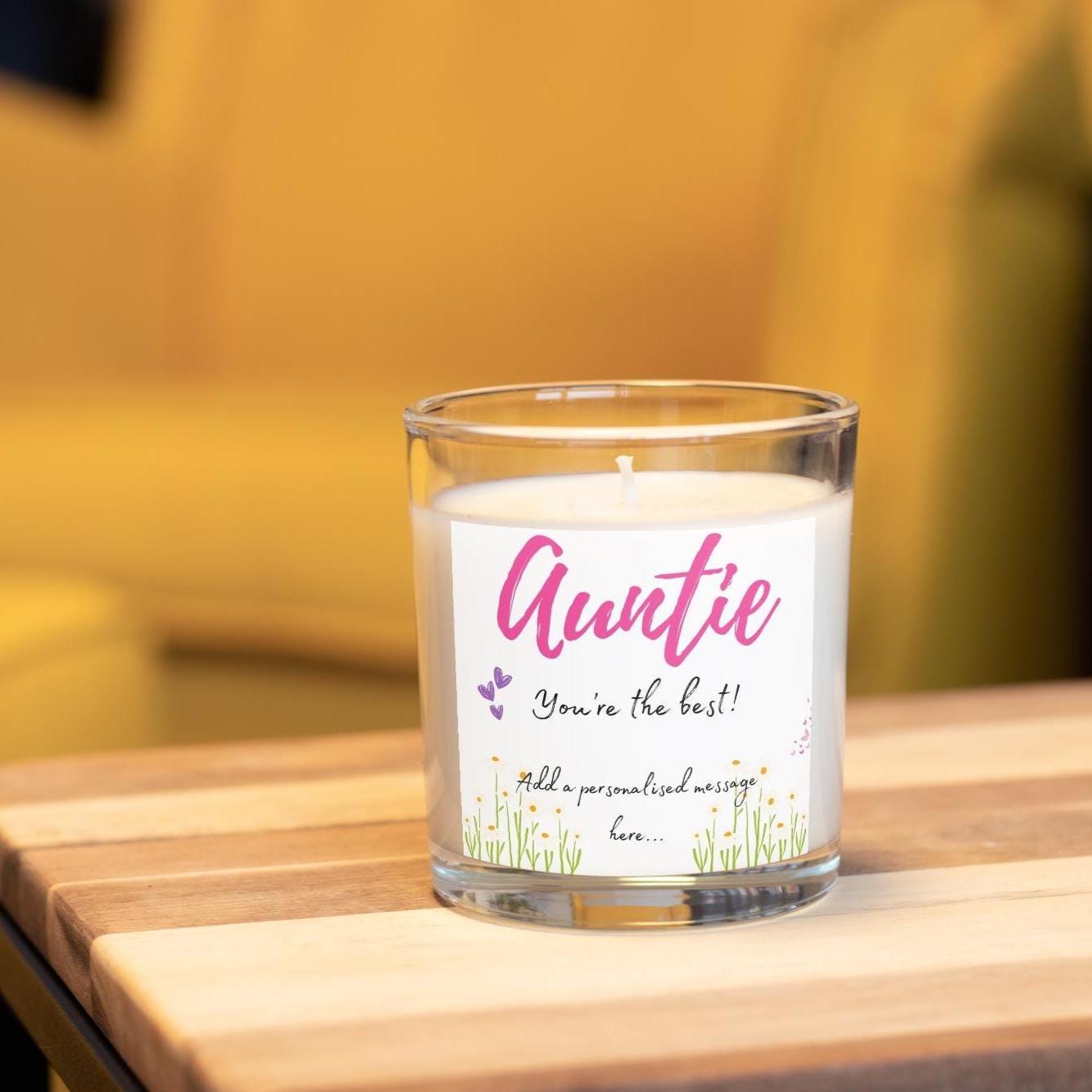 Auntie you're the Best Personalised Candle | Best Auntie Gift | Auntie Christmas Gift | Auntie Birthday Gift | Auntie Message Gifts | Aunty Etsy