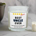 Personalised Best Uncle Ever Stars Candle, Gifts For Uncle, Birthday Gift For Uncle, Thank You Uncle, Best Uncle Gifts Christmas Etsy