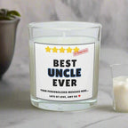 Personalised Best Uncle Ever Stars Candle, Gifts For Uncle, Birthday Gift For Uncle, Thank You Uncle, Best Uncle Gifts Christmas Etsy