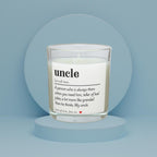 Uncle Noun Definition Personalised Candle | Uncle Dictionary Definition Quote Gift | Uncle Message Gift | Any Occasion Uncle Candle Gift Etsy