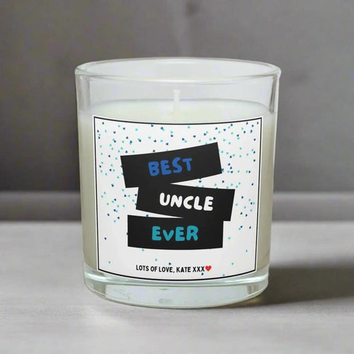 Best Uncle Personalised Candle | Best Uncle Ever Gift | Gift for Uncle | Best Uncle Gifts | Uncle Christmas Gifts | Uncle Birthday gifts Etsy