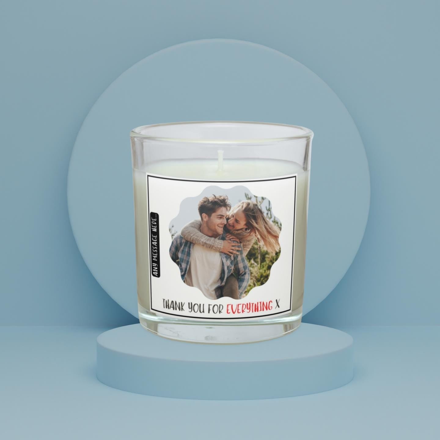 Thank You Photo Candle | Photo Gift | Thank You Photo Message Gift | Thank You | Appreciation Gift | Friend | Teacher | Colleague Thank You Etsy