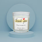 Thank You Personalised Candle | Thank You Gift | Pretty Thank you Gift | Thoughtful Thank You Gift | Gratitude Message Gift | Than You Gifts Etsy