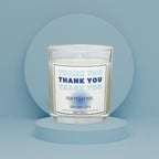 Blue Thank You Gift for Him | Personalised Thank You Candle | Thank You Brother | Thank You Husband | Son Gift | Thank You Friend Candle Etsy