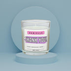 Thank You Personalised Candle for Her | Thank You Gift for Her | Pink Thank You Message Candle | Teacher | Friend | Co-Worker | Family Gift Etsy
