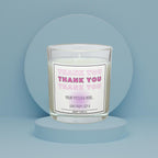 Pink Thank You Gift for Her | Personalised Thank You Candle | Best Thank You Gift for Her | Thoughtful Gift for Her | Special Thank You Gift Etsy