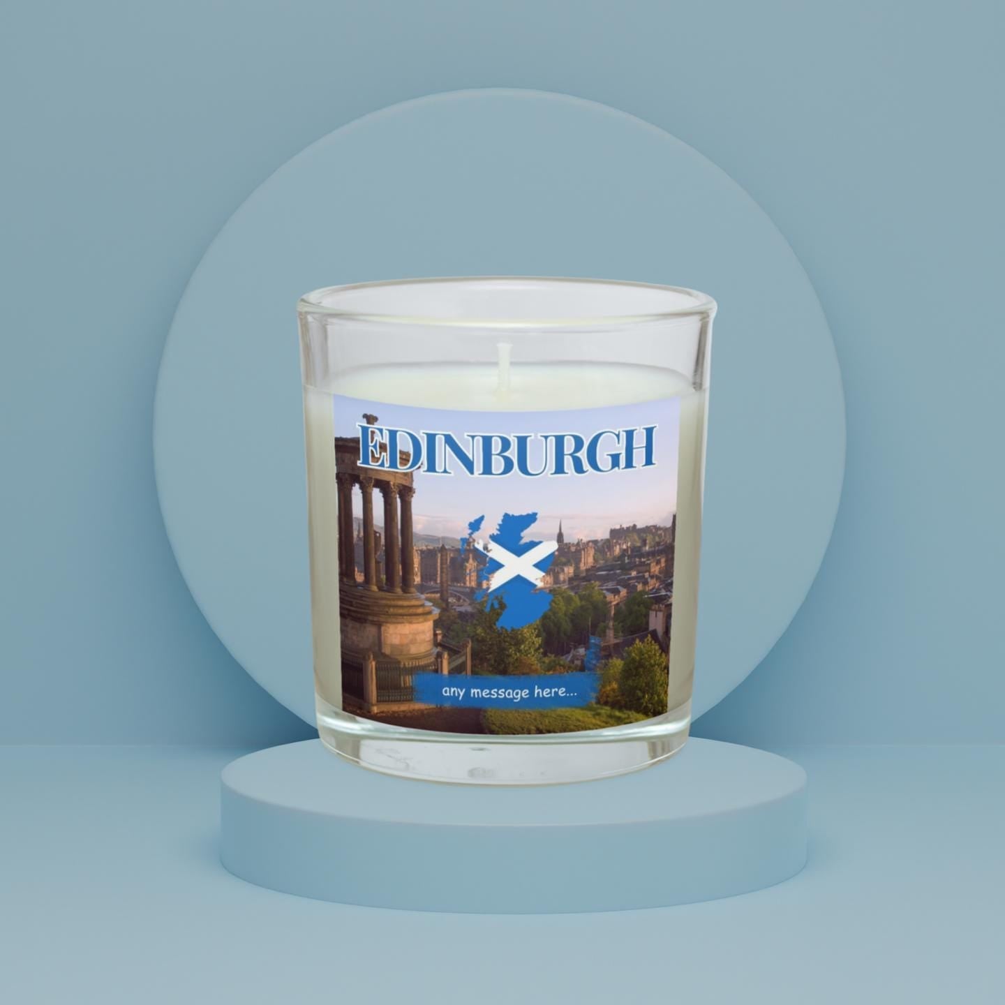 Edinburgh Personalised Candle | Edinburgh City Gift | Edinburgh home Decor | Scotland Message | Scottish Gift | Edinburgh Travel Candle Gift Etsy