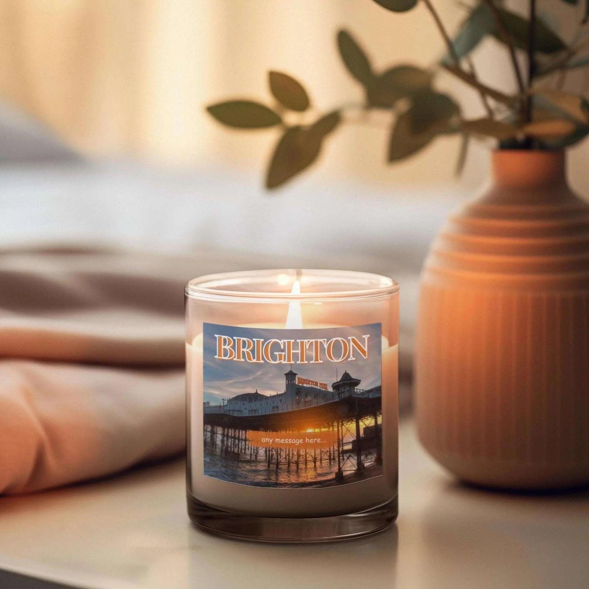 Brighton Personalised Candle | Brighton Gift | Brighton Candle gift | Brighton Home Decor | Brighton Holiday | Brighton Pier Candle Message Etsy