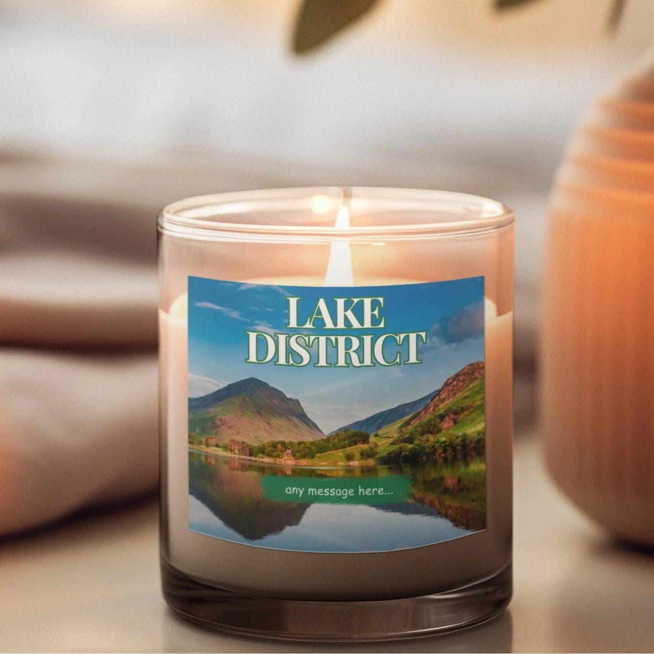 Lake District Personalised Candle | Lake District Gift | Windermere | Derwent | Lake District National Park |   Scenic Lake District Candle Etsy