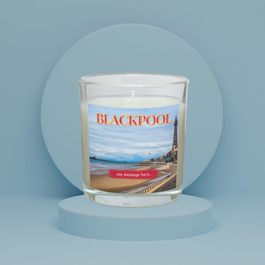 Blackpool Personalised Candle | Blackpool Gift | Blackpool Message Candle | Blackpool Holiday | Blackpool Tower | Central Pier | North Pier Etsy