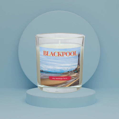 Blackpool Personalised Candle | Blackpool Gift | Blackpool Message Candle | Blackpool Holiday | Blackpool Tower | Central Pier | North Pier Etsy