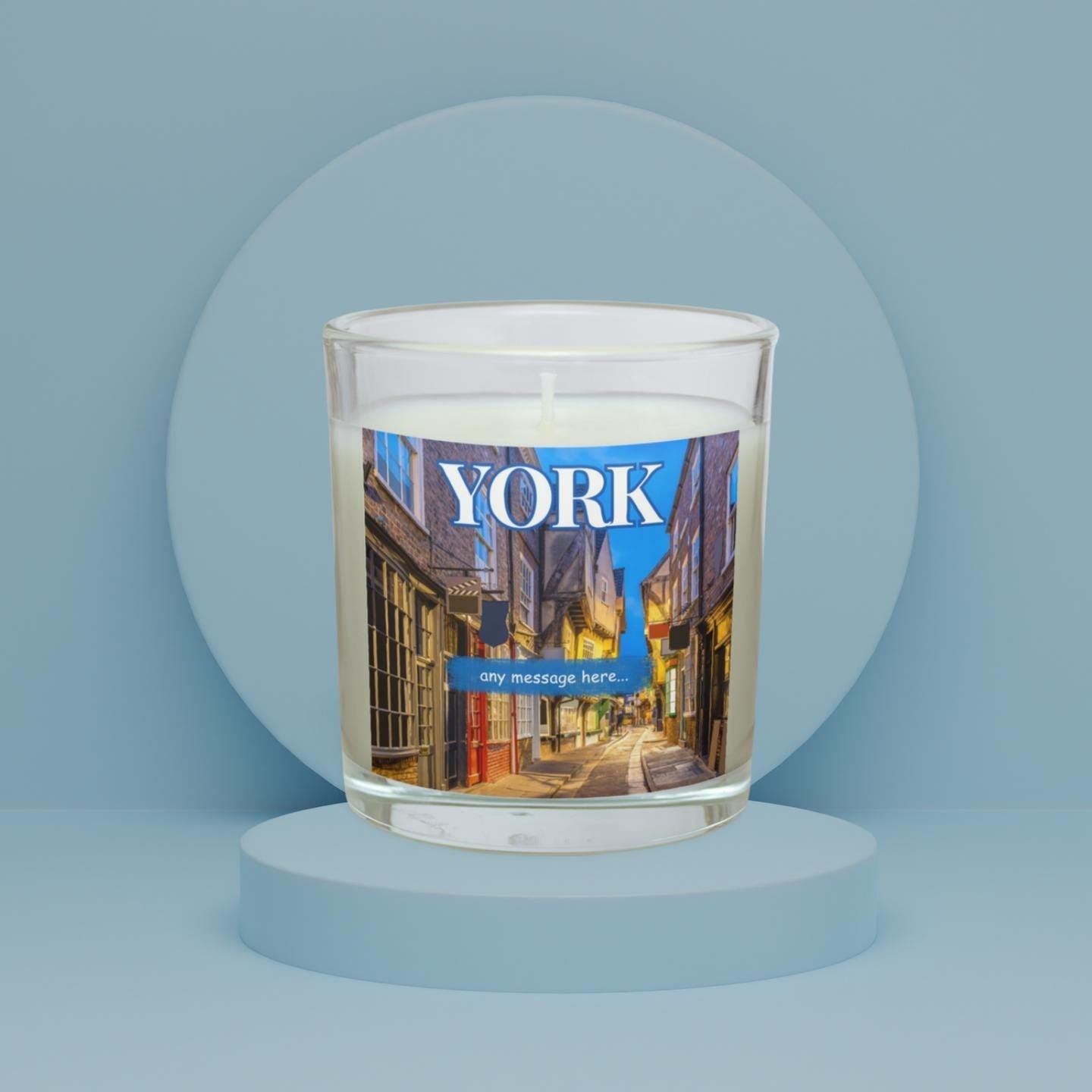 York personalised candle | York Gift | York Candle | City of York | York Home Decor | York Personalised Message Candle | York Holiday Gift Etsy