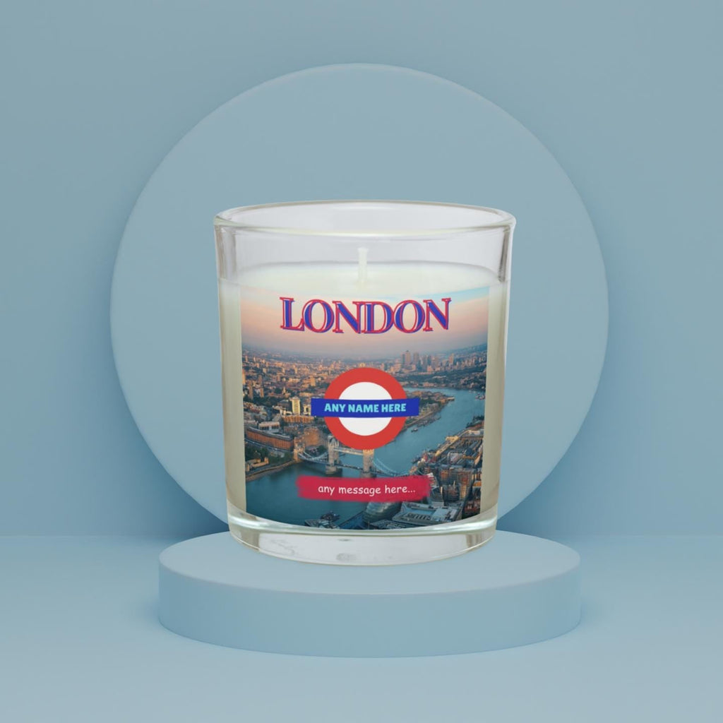 London Personalised Candle | London Gift | City of London Home Decor | Any Message London Gift | Personalised London City Scape Message Gift Etsy