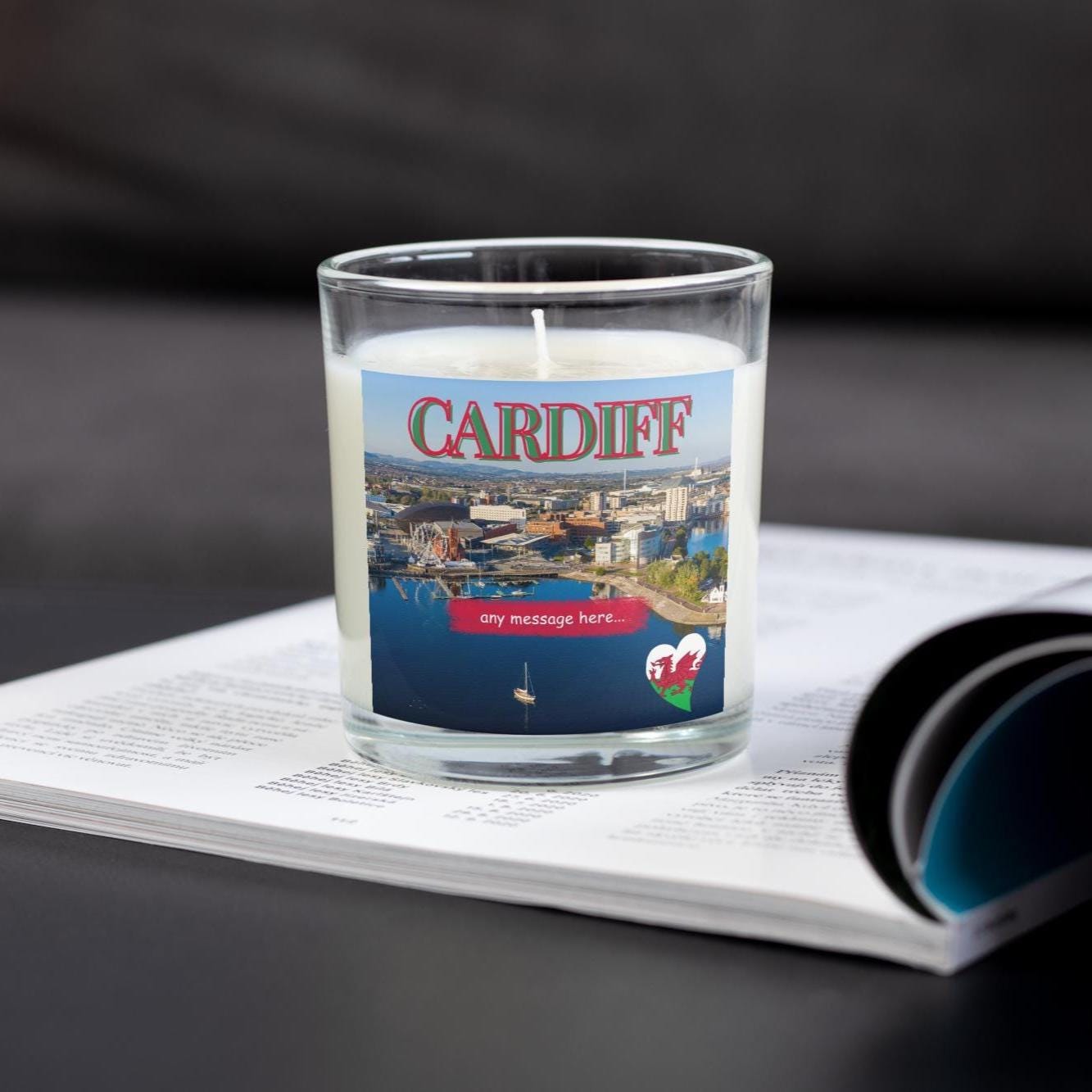 Cardiff Personalised Candle | Cardiff Candle Gift | Cardiff Home Decor | Cardiff Message Gift | Home Decor Candle | Cardiff Appreciation Etsy