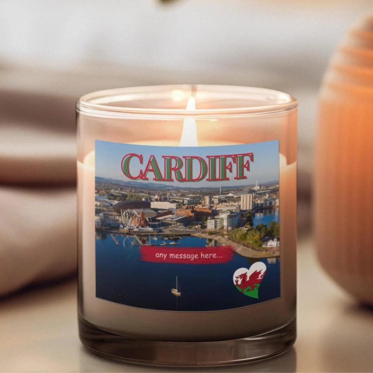 Cardiff Personalised Candle | Cardiff Candle Gift | Cardiff Home Decor | Cardiff Message Gift | Home Decor Candle | Cardiff Appreciation Etsy
