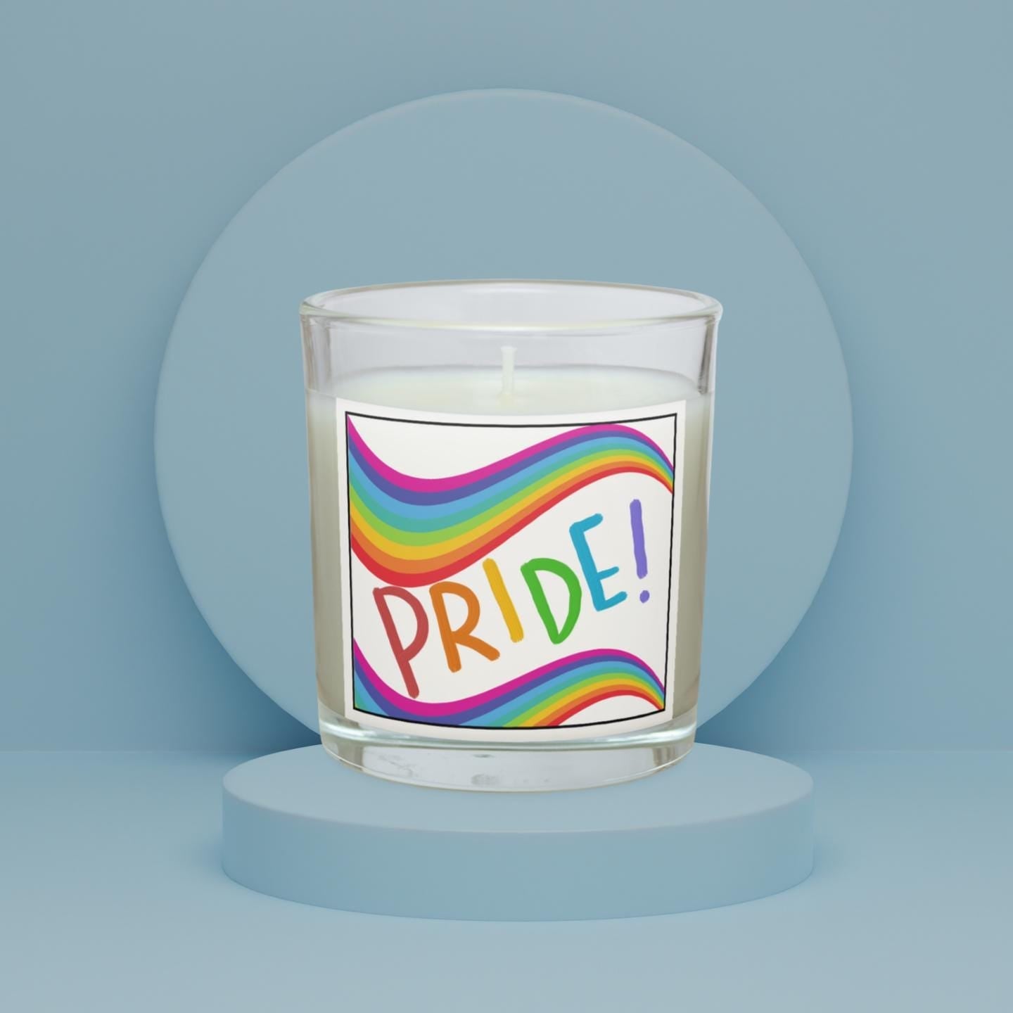 Pride Personalised Candle | LGBTQ Gifts | Gay Pride Gift | Pride Candle | Celebrate Pride | Pride Message Candle | Pride Month Gift | LGBTQ+ Etsy