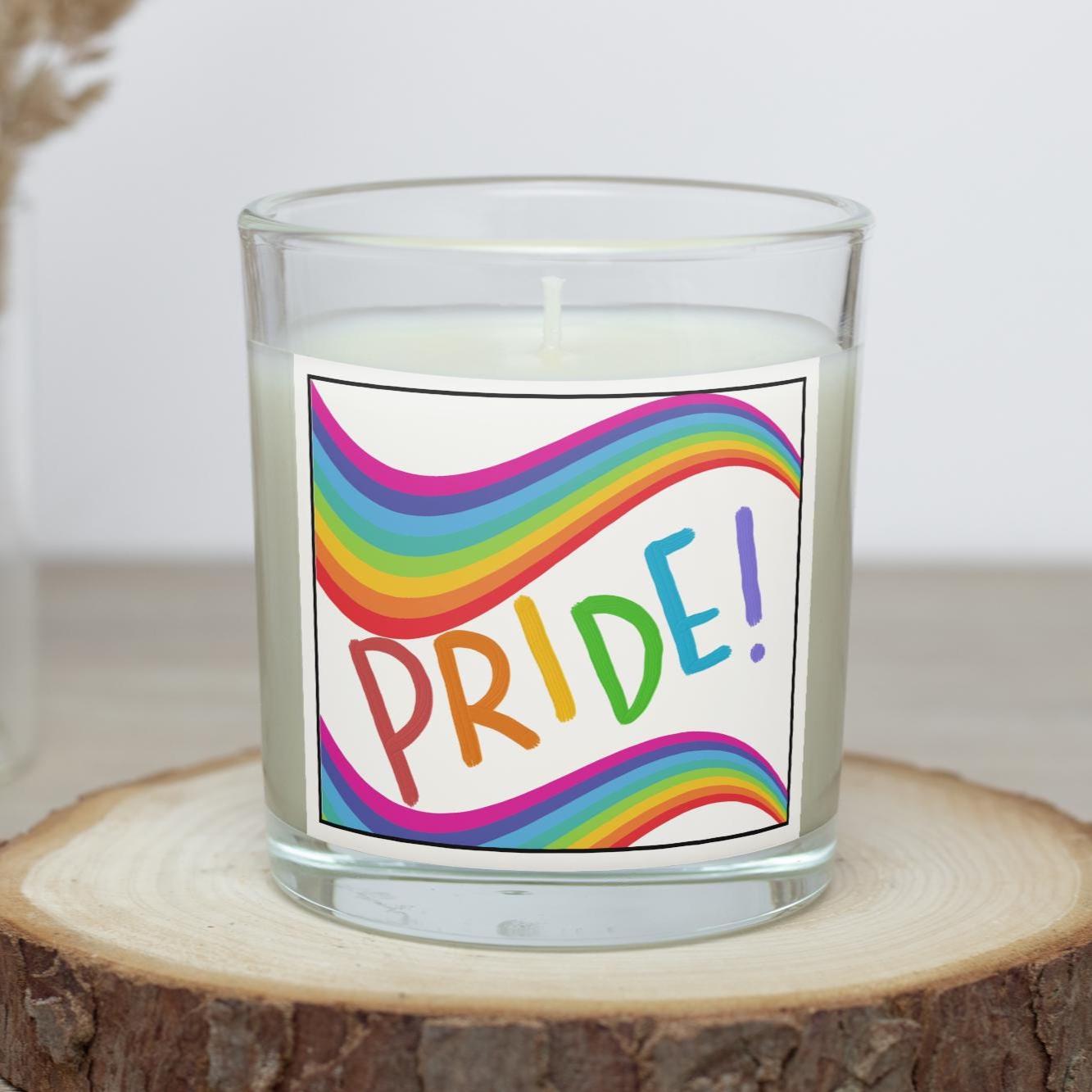 Pride Personalised Candle | LGBTQ Gifts | Gay Pride Gift | Pride Candle | Celebrate Pride | Pride Message Candle | Pride Month Gift | LGBTQ+ Etsy