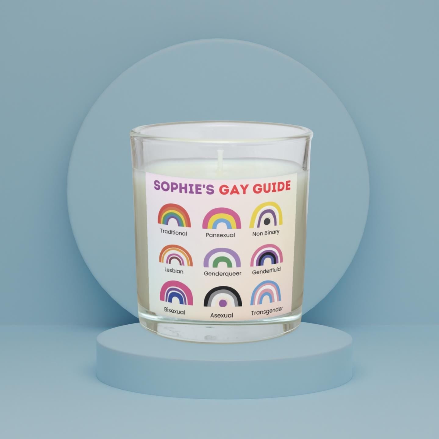 LGBTQ+ Gay Guide Personalised Candle | Gay Pride Gift | Funny Gay Gift | Coming Out Candle | Gender Identity | Sexual Orientation Gift Etsy