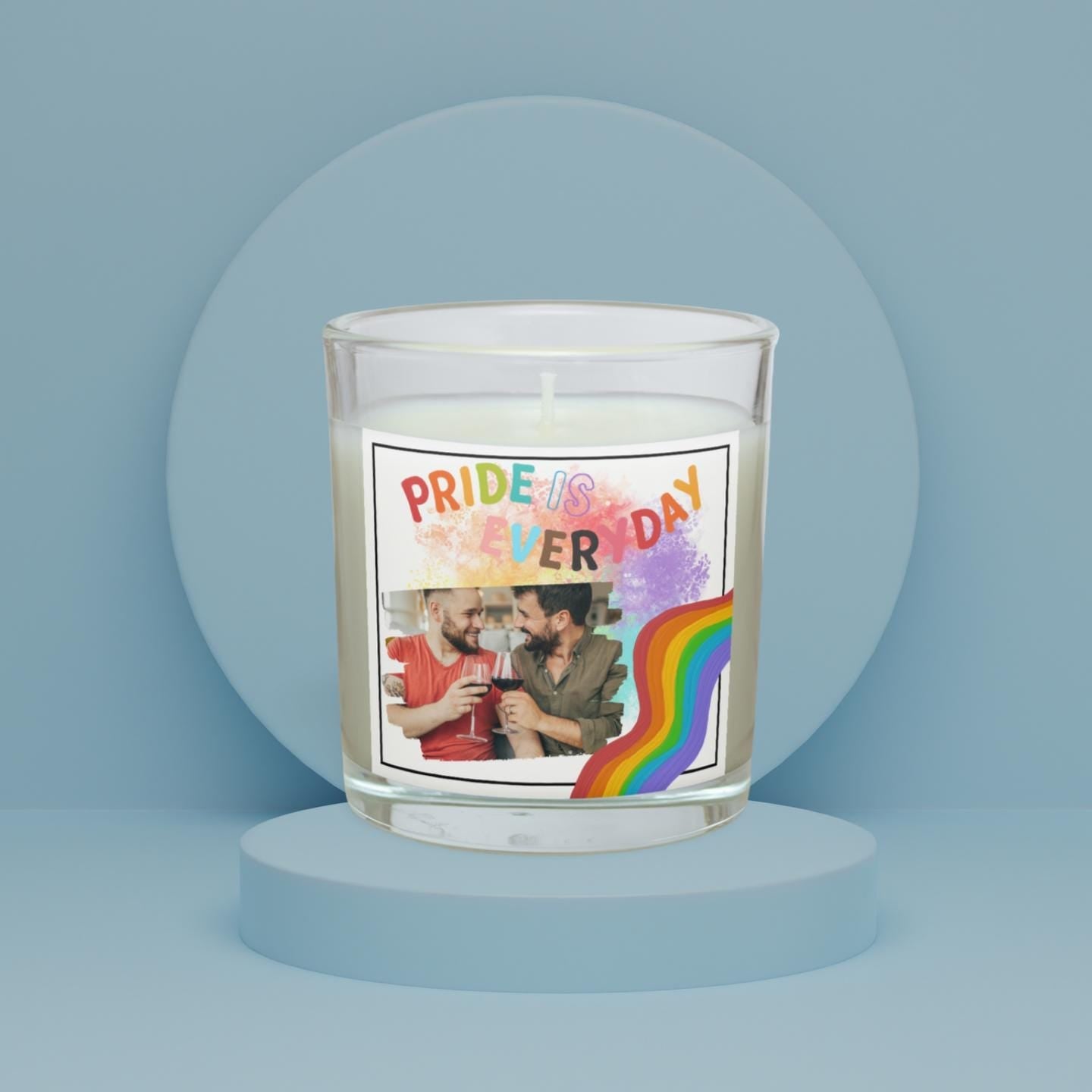 Pride Is Everyday Personalised Photo Candle | LGBTQ Gifts | Gay Photo Gifts | Pride Photo Gift | Gay Photo Gift | Celebrate Pride Photo Gift Etsy