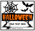 Halloween Personalised Candle | Halloween Decoration | Trick or Treat | Halloween Party | Personalised Halloween Message Candle | Halloween Etsy