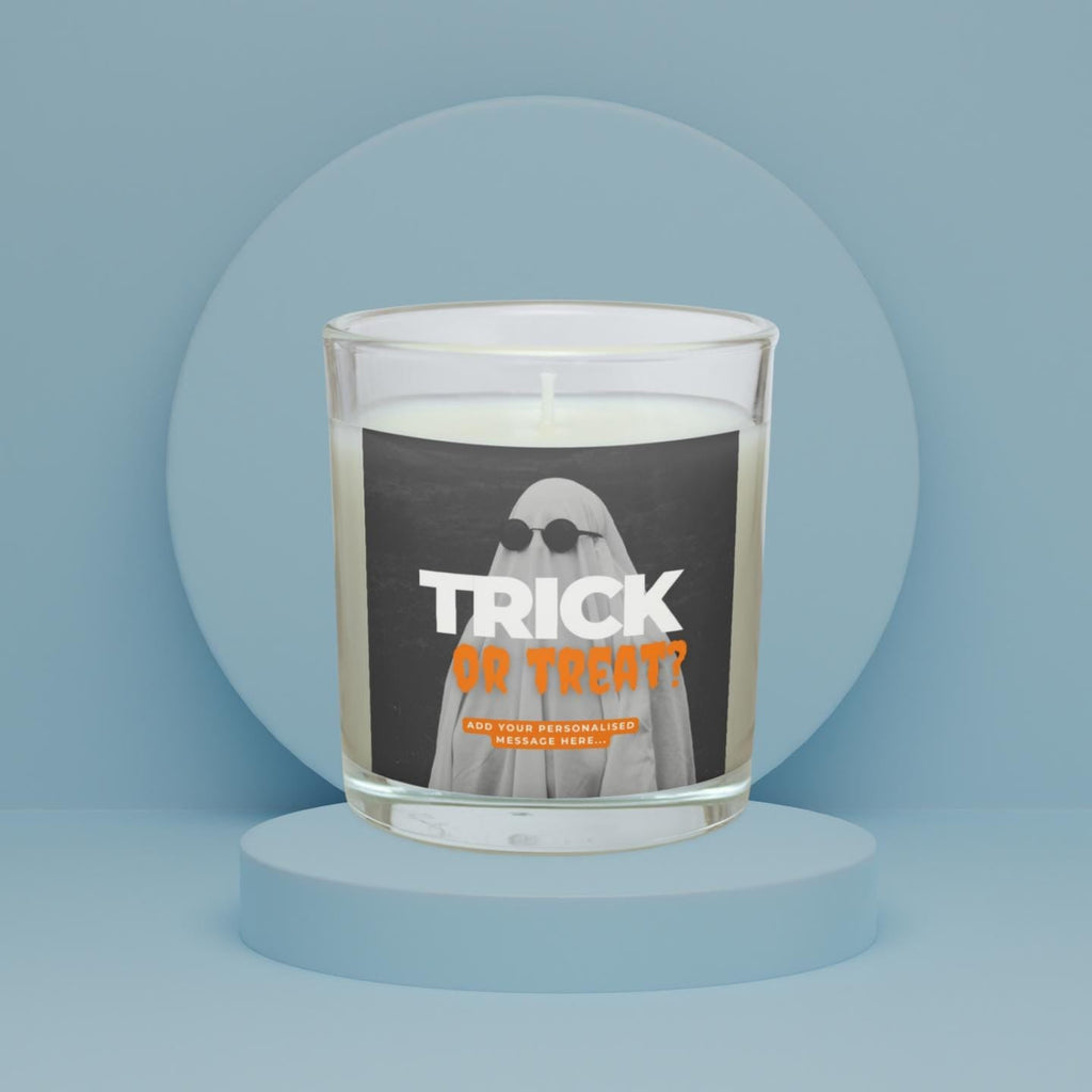 Trick or Treat Personalised Candle | Halloween Message Candle | Trick or Treat Custom Message | Halloween Decorations | Personalised Candle Etsy