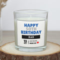Happy Birthday Dad Personalised Candle Gift | Age & Message | Dad Birthday | From Son Birthday Gift | From Daughter | Dad Birthday Message Etsy
