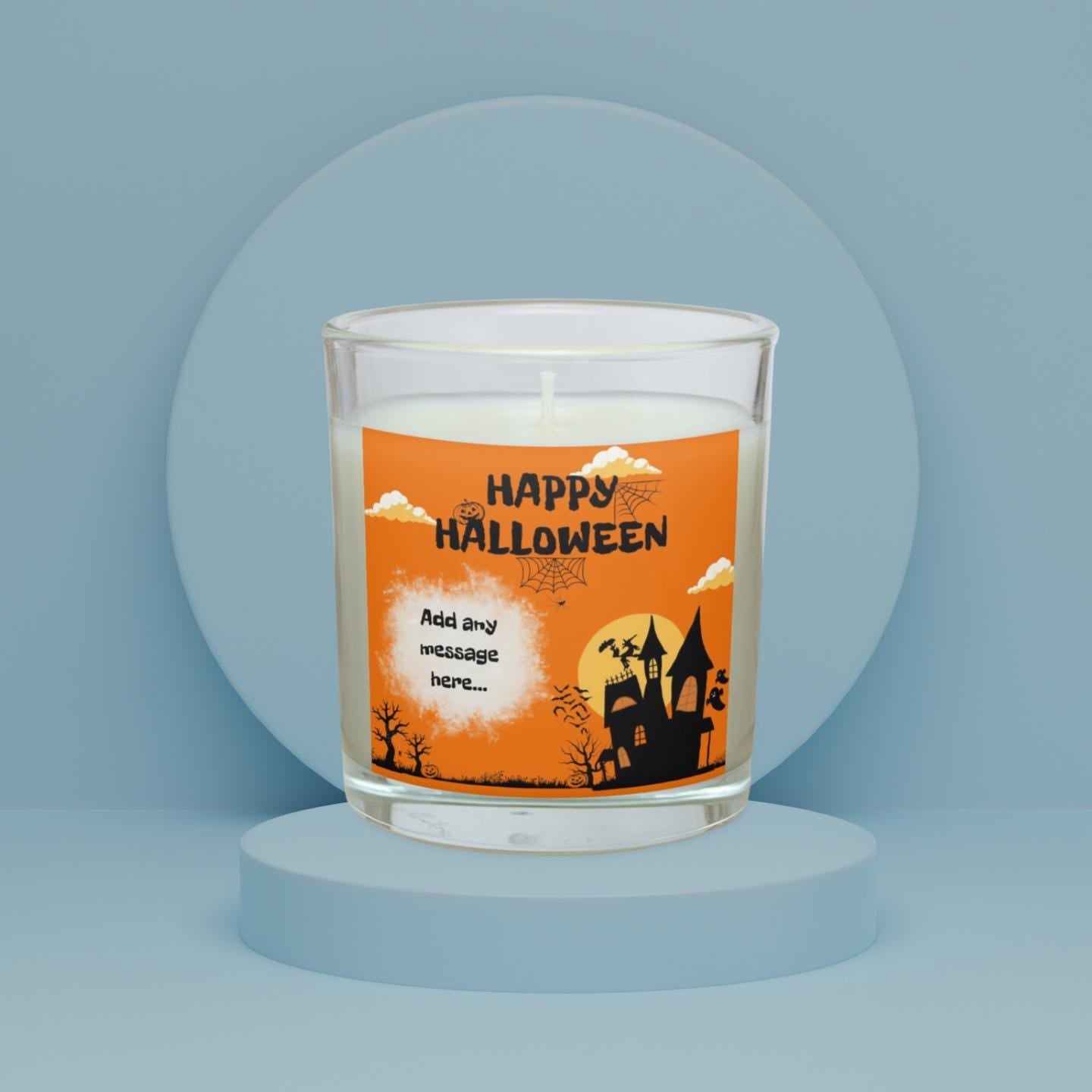 Happy Halloween Personalised Candle | Custom Halloween Message | Trick or Treat | Halloween Home  | Halloween Party Decoration | Halloween Etsy