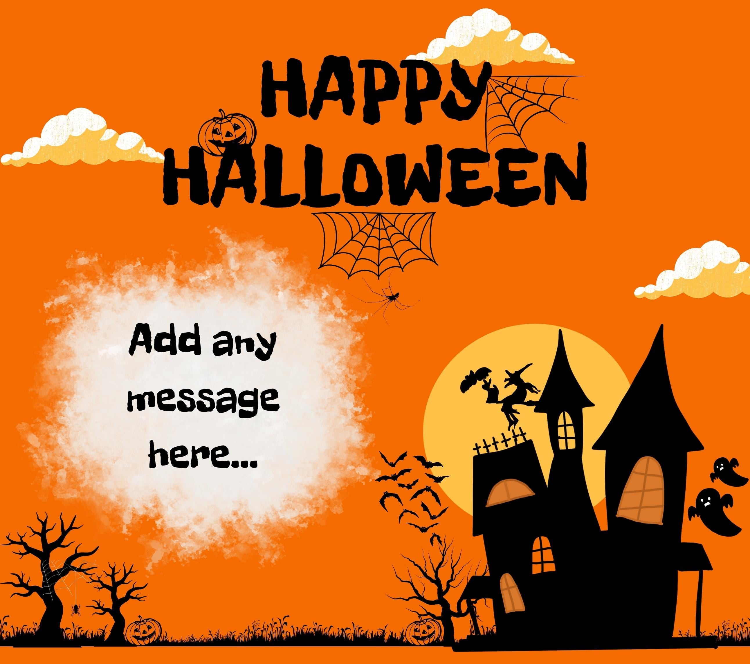 Happy Halloween Personalised Candle | Custom Halloween Message | Trick or Treat | Halloween Home  | Halloween Party Decoration | Halloween Etsy