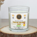 Novelty Best Dad Award Personalised Candle Gift | Funny Gift for Dad | Dad Appreciation | Dad Birthday | Father's Day | Best Dad Message Etsy