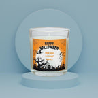 Happy Halloween Scene Personalised Candle | Halloween Decor | Spooky Halloween Ideas | Any Message Halloween Candle | Happy Halloween Party Etsy