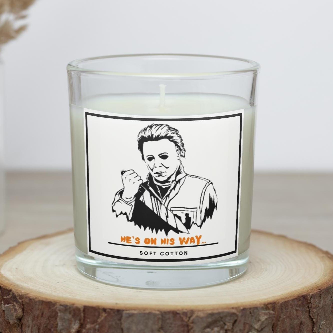 Michael Myers Personalised Candle | Michael Myers Custom Message | Funny Halloween Gift | Halloween Party Décor | Michael Myers Halloween Etsy