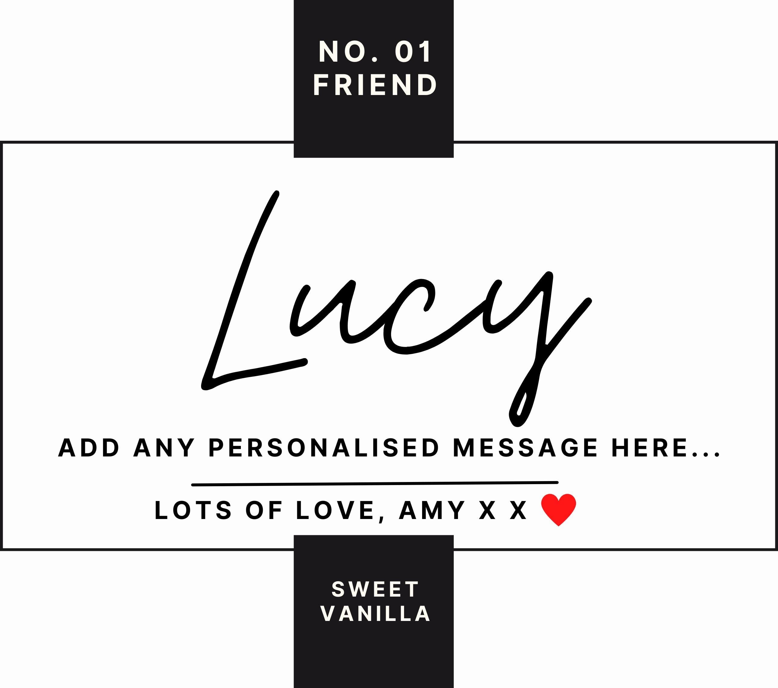 Personalised Friendship Candle, Gifts For Her, Gifts For Him, Custom Text Candle, Best Friend Gifts, Any Occasion, Personalised Candle Gift Etsy