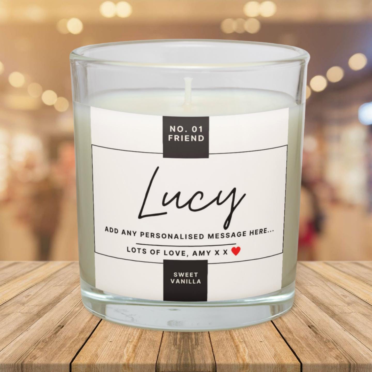 Personalised Friendship Candle, Gifts For Her, Gifts For Him, Custom Text Candle, Best Friend Gifts, Any Occasion, Personalised Candle Gift Etsy