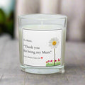 Thank You For Being My Mum Personalised Candle | Mum Message Quote Gift | From Daughter Gift | From Son Gift | Best Mum | Mum Poem Candle Etsy