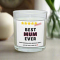 Best Mum Ever 5 Stars Award Personalised Candle Gift | Gift for Mum | Novelty Funny Gift for Mum | Funny Mum Rating Candle | Five Star Mum Etsy