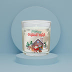 Festive Merry Christmas Scene Personalised Candle | Christmas Gifts | Christmas Home | Festive Decorations | Personalised Christmas Message Etsy