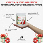 Ho Ho Ho Santa Message Personalised Candle | Christmas Message Gift | Secret Santa Gift | Festive Decoration | Funny Santa Christmas Message Etsy