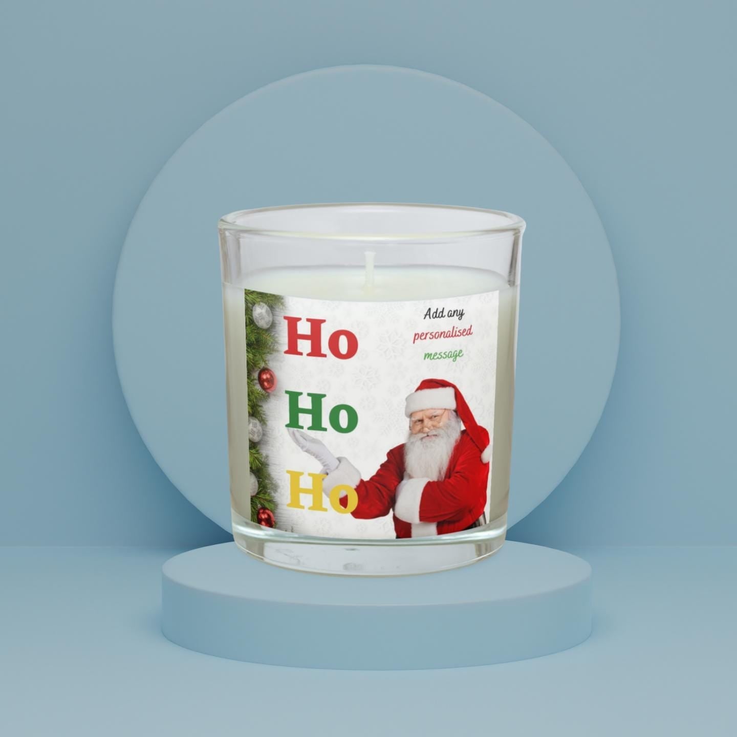 Ho Ho Ho Santa Message Personalised Candle | Christmas Message Gift | Secret Santa Gift | Festive Decoration | Funny Santa Christmas Message Etsy