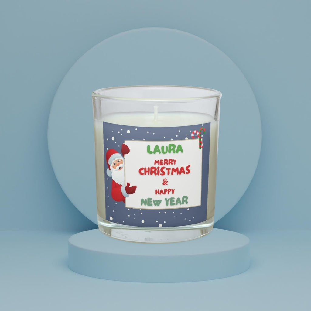 Santa Message Christmas Candle | Personalised Candle | Festive Scene | Santa Message Gift | Funny or Festive message Gift | Secret Santa Etsy