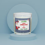 Santa Message Christmas Candle | Personalised Candle | Festive Scene | Santa Message Gift | Funny or Festive message Gift | Secret Santa Etsy