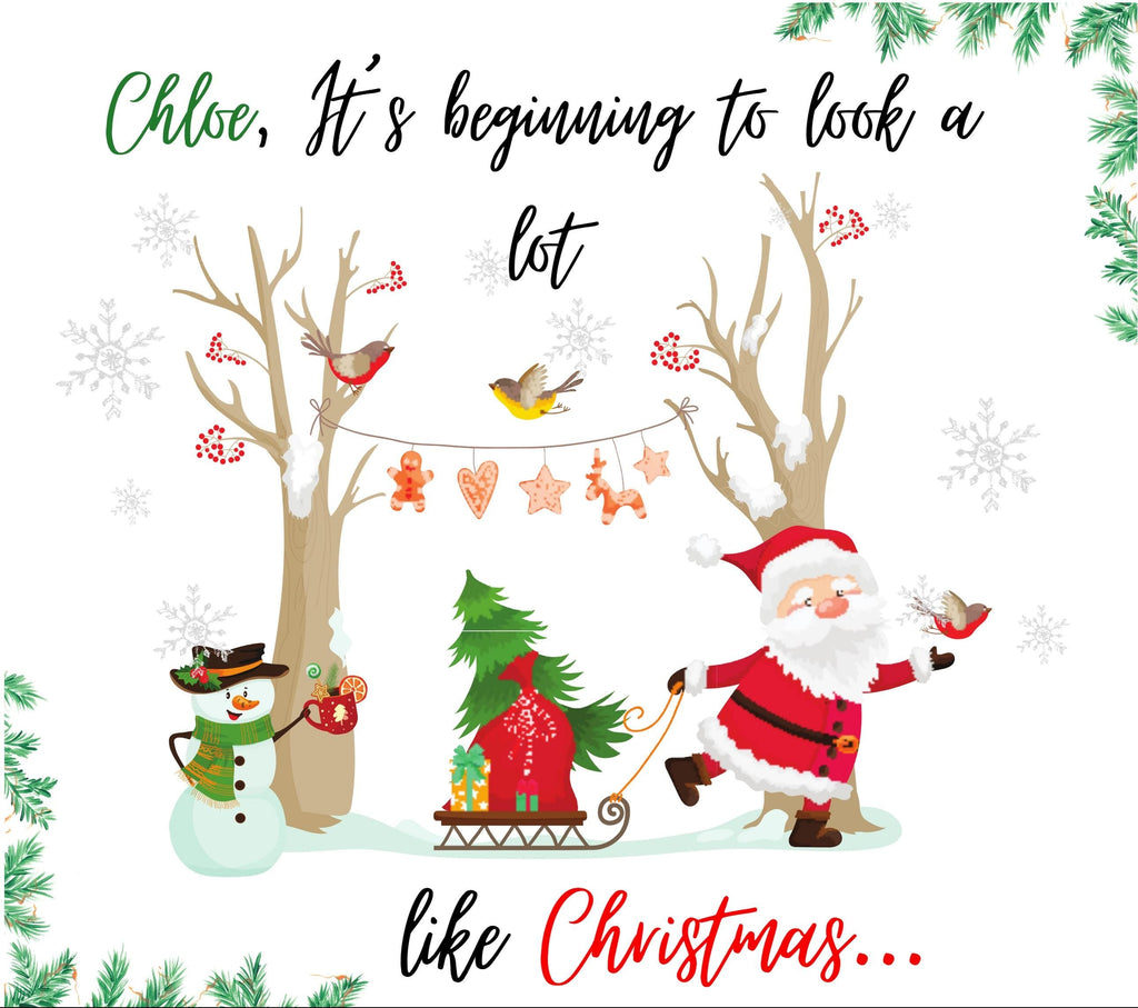 It's beginning to look a lot like Christmas | Personalised Candle | Festive Gift | Nearly Christmas Gift | Name Message Christmas Gift Etsy