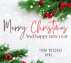 Merry Christmas & Happy New Year | Personalised Candle | Festive Christmas Message Candle | Happy New Year Gift | Personalised Message Gifts Etsy