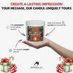 Christmas Fire Cosy Scene Personalised Candle | Christmas Gifts | Festive Decorations | Christmas Party | Winter Wonderland Candle Christmas Etsy
