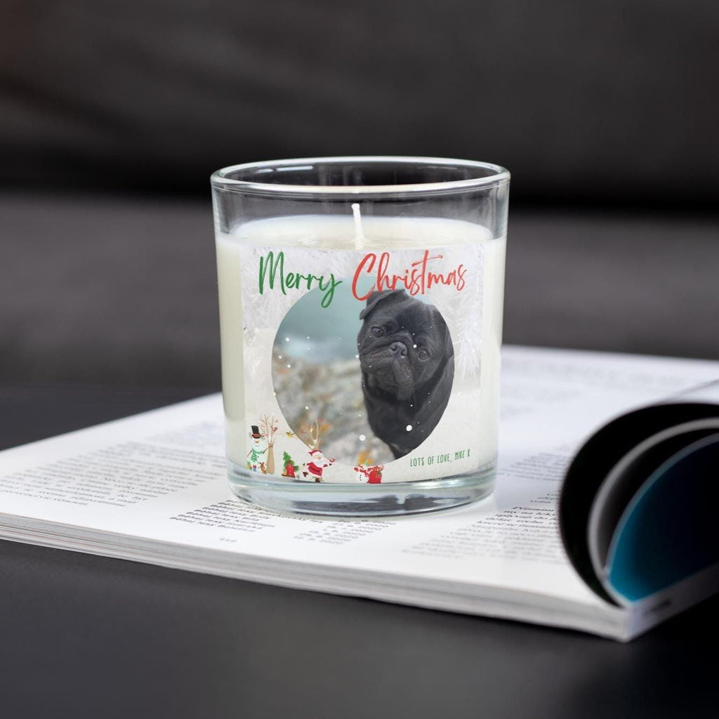 Merry Christmas Photo Message Personalised Candle | Photo Message Christmas Candle | Photo Gift for Christmas | Xmas Decor | Secret Santa Etsy