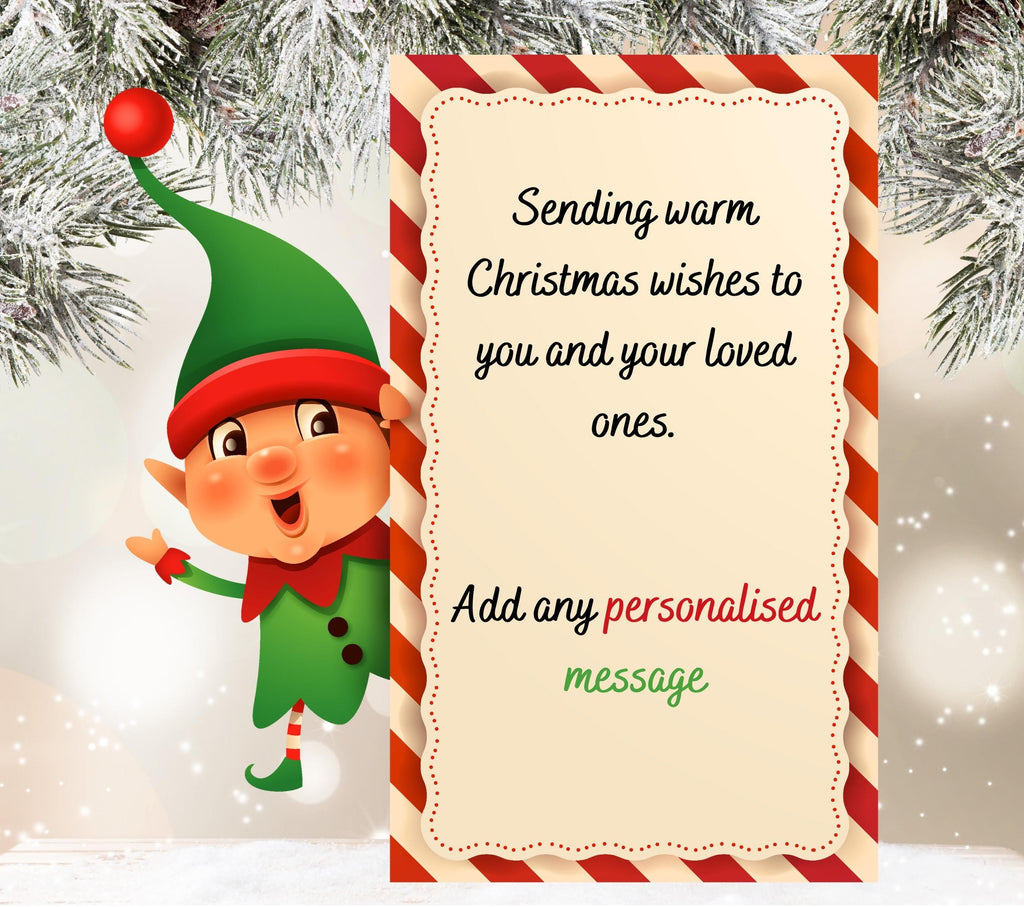 Christmas Message Personalised Candle | Fun Christmas Decoration | Cute Christmas Message Gift | Christmas Countdown Candle | Custom Candle Etsy